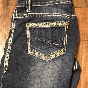 Rock and roll dark wash jeans